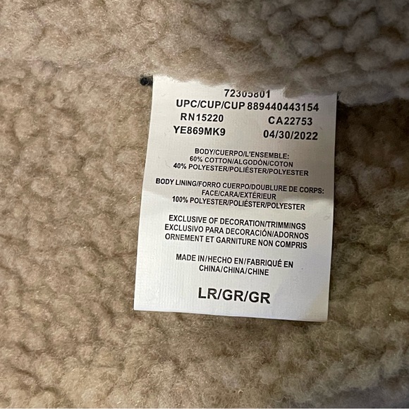 WALLS Men's Black COLEMAN Duck Sherpa Lined Full Zip Work Vest US LARGE - Picture 7 of 11